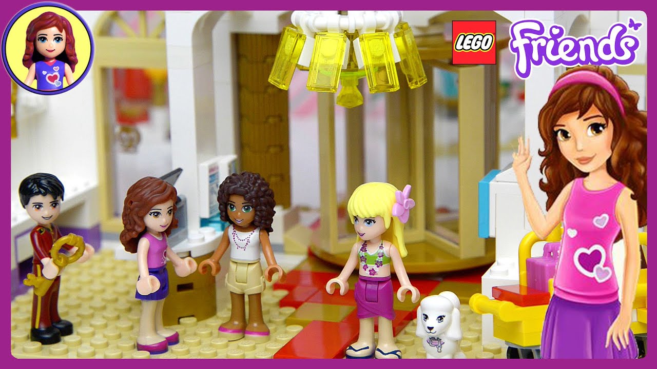 Lego Friends Heartlake Grand Hotel Set Part 1 Unboxing Building Review - Kids Toys