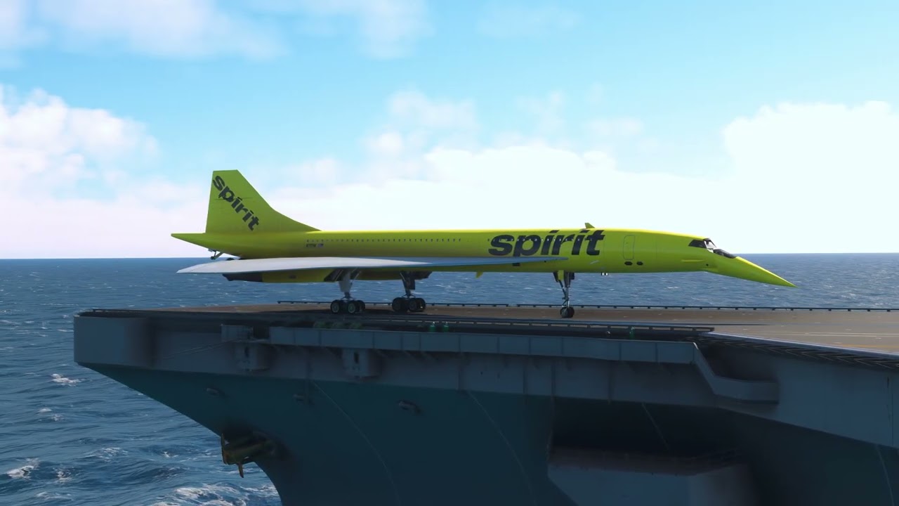 Unreal Concorde Takeoff from Aircraft Carrier | Impossible Launch | 4K UHD | MSFS