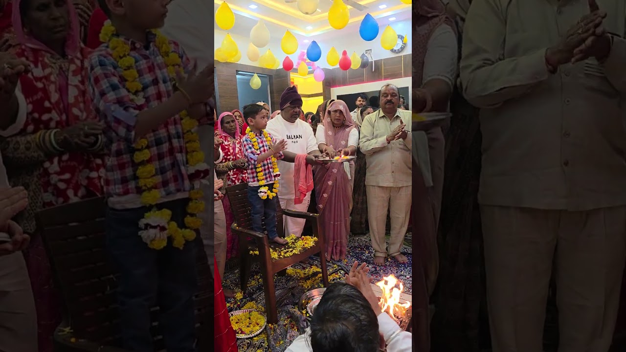 Satyanarayan Katha and pratham birthday