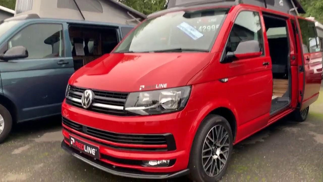 2018 Redline Sport Red Campervan conversion VW T6