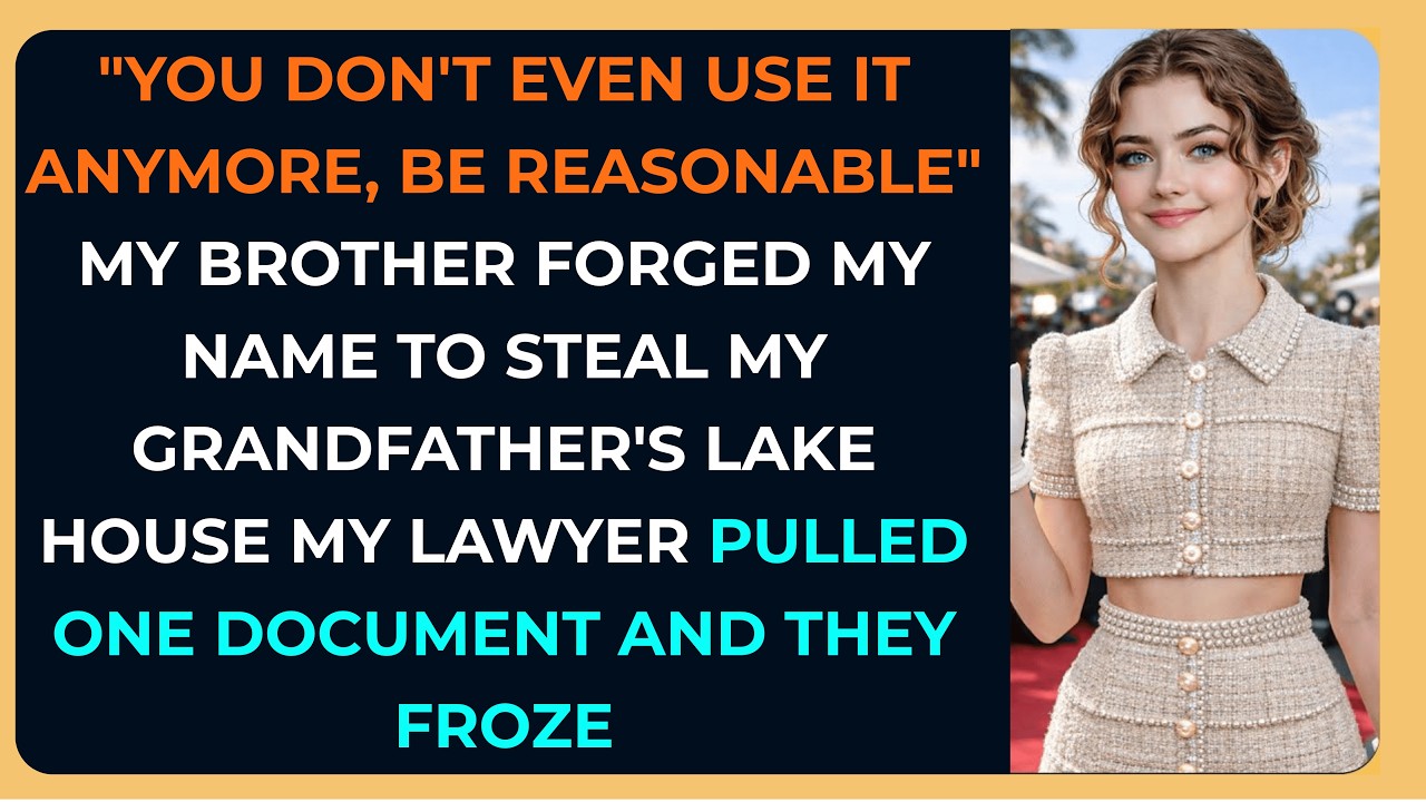 My Brother Forged My Signature To Steal My Lake House — My Lawyer Laid Out The Evidenc...