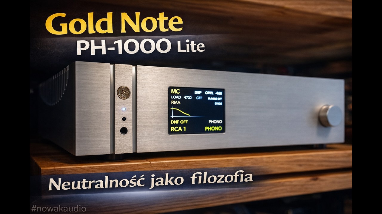 Gold Note PH-1000 Lite - neutralność jako filozofia. Włoska precyzja bez teatralnych gestów.