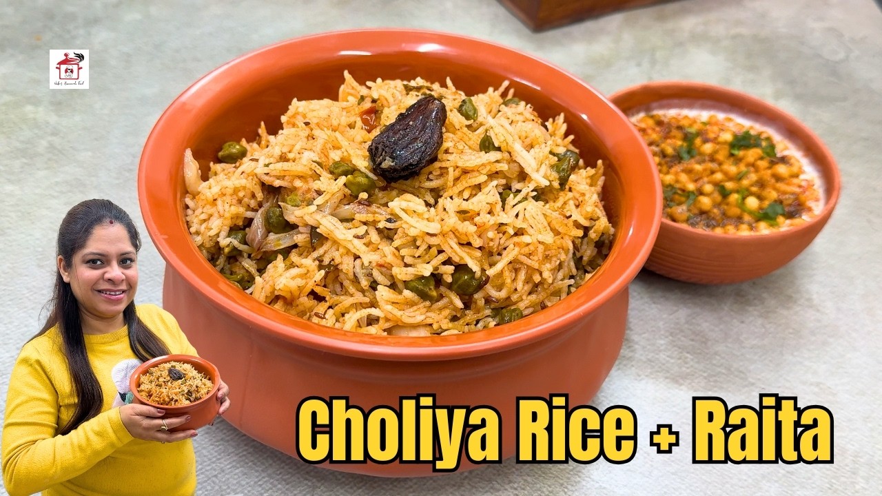 Ghar Jaisa Choliya Rice with Raita 😍 | Healthy & Filling Family Lunch