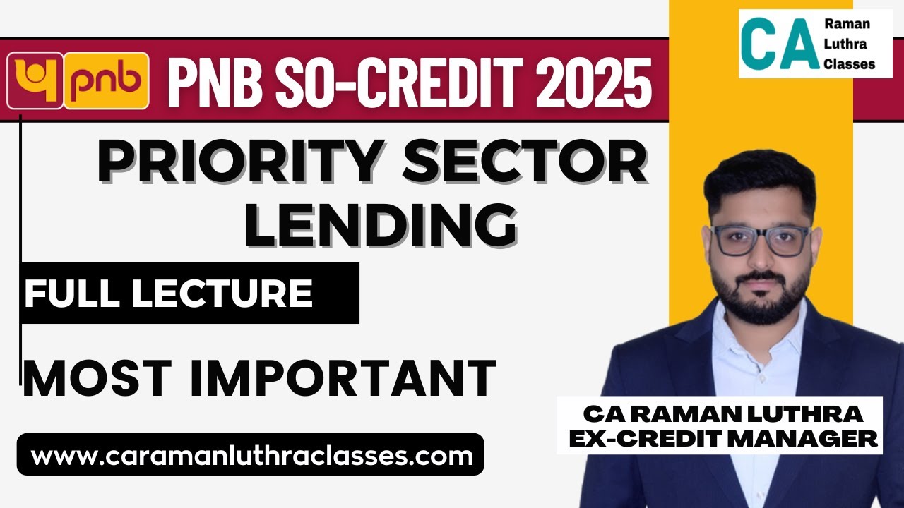 RBI Directions - PRIORITY SECTOR LENDING | PNB SO Credit 2025 |