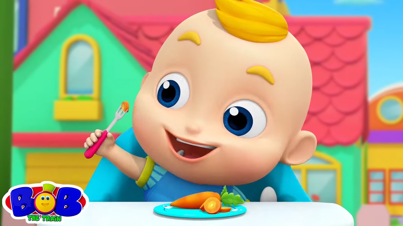 This Is The Way You Chew Your Food, Song for Kids, Good Habits by Bob The Train