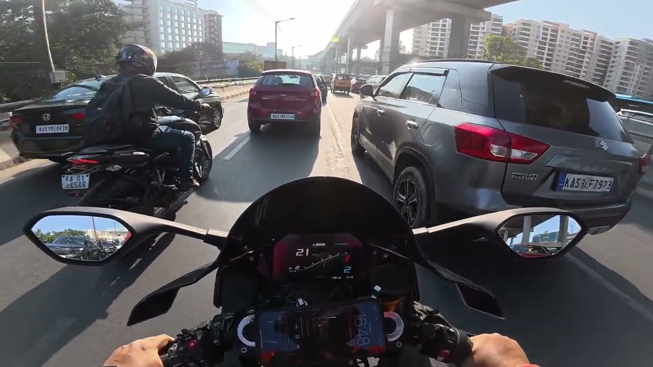 06Feb2026 - BMW S1K Bangalore Biker - Daily Ride - Office To CCD Harlur