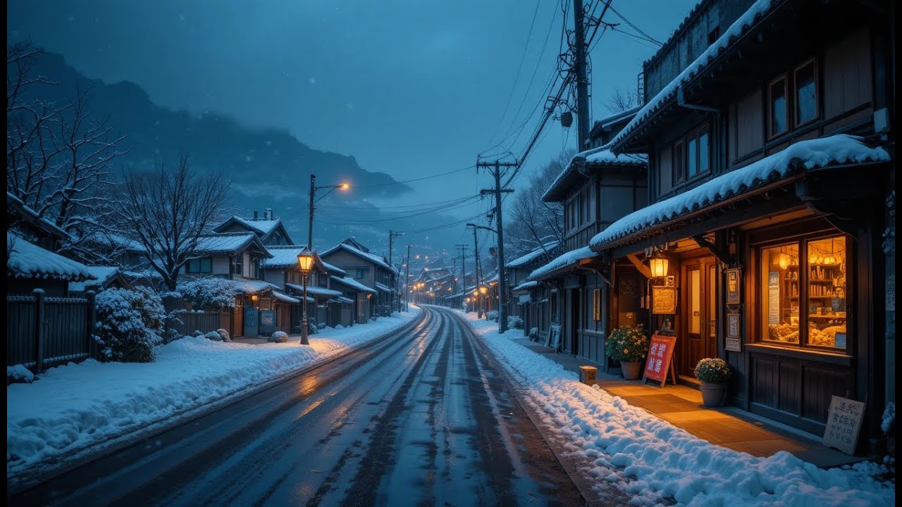 Cold Rainy Night Lofi ❄️🌧️ | Relax, Study, Sleep