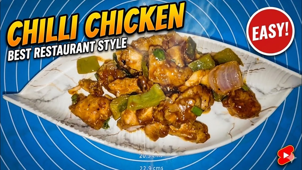 Easy Chilli Chicken Recipe | Crispy & Spicy Chicken | Restaurant Style Chilli Chicken