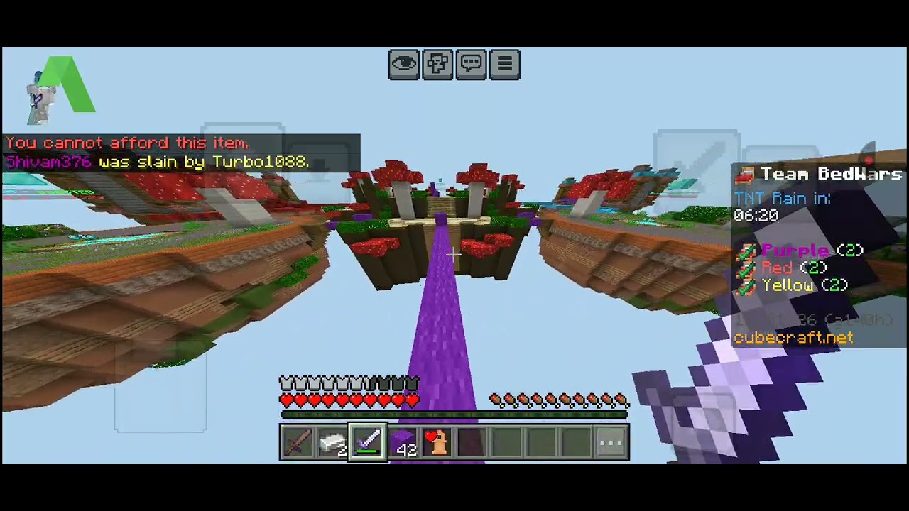 Cubecraft bedwars | Minecraft | Subscribe and like |#minecraft #cubecraft #bedwars #gaming 