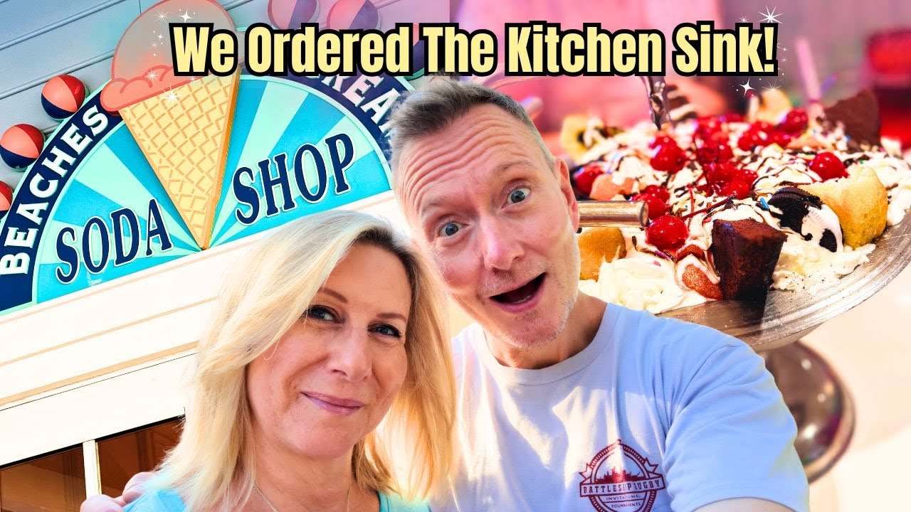 Can We Eat THE KITCHEN SINK?! l We Order Disney's BIGGEST Dessert l Walt Disney World l April 2025