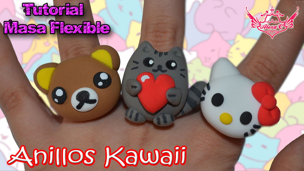 ♥ Tutorial: Anillos Kawaii de Masa Flexible ♥