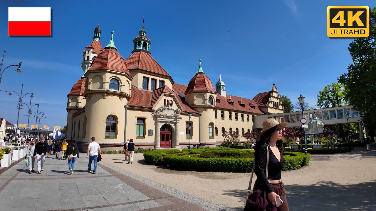 Sopot City Centre & Pier | Walking Tour 4k 🇵🇱 Poland