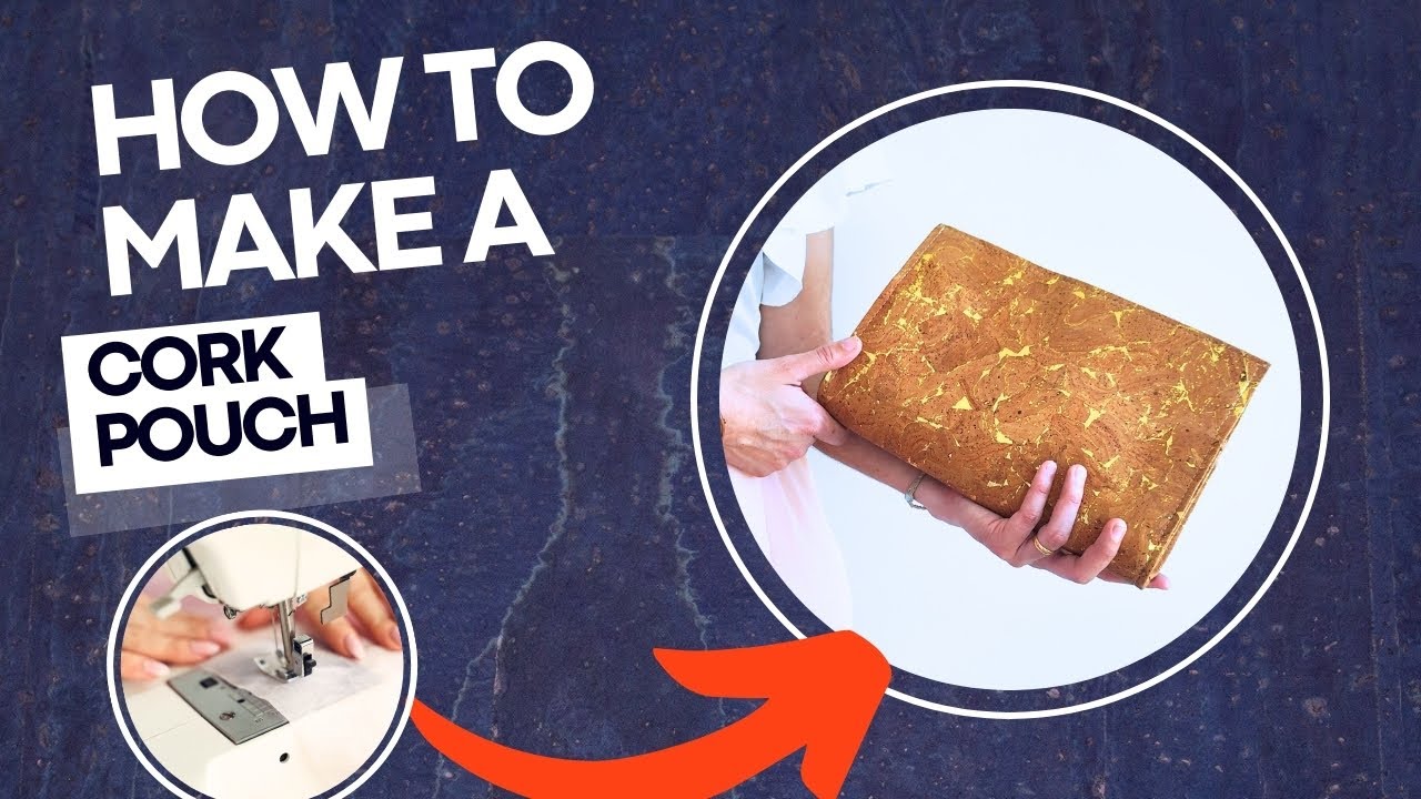 Sewing Cork 25 - How to Make a DIY Pouch with Natural Cork Fabric | Step-by-Step Tutorial