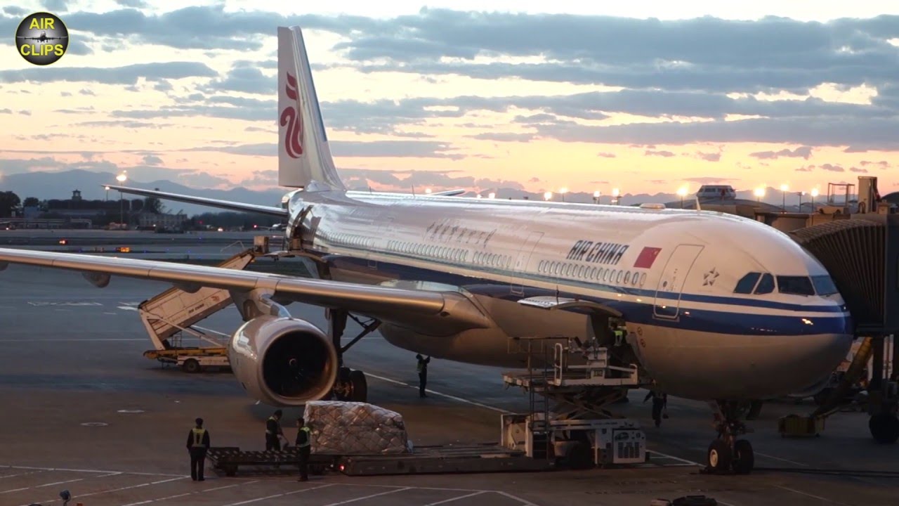 Бизнес-класс Air China Airbus 330-300 из Пекина в Манилу [Полная серия полетов AirClips]