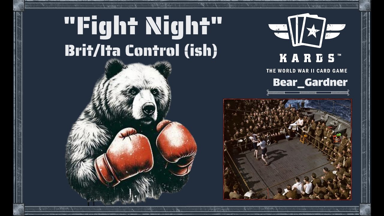 Руководство по колоде Kards: Fight Night: контроль Британии/Италии с изюминкой.