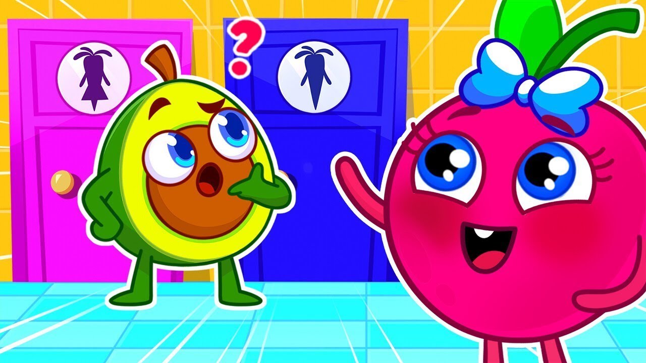Para qual banheiro o Bebê Abacate deve ir? 🚽 Vá ao banheiro com a música do Pit & Penny