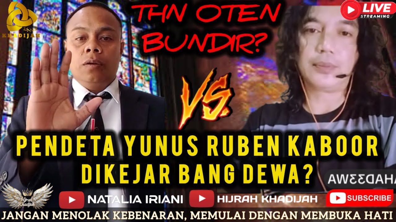 🔴BESERAK‼️ PENDETA GBI YUNUS RUBEN TERLANJUR MALU KABUR DIKEJAR BANG DEWA? | HIJRAH KHADIJAH