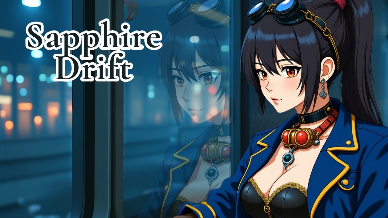 🌌 Lo Fi Chillwave Sapphire Drift | Французский стиль для полуночного расслабления