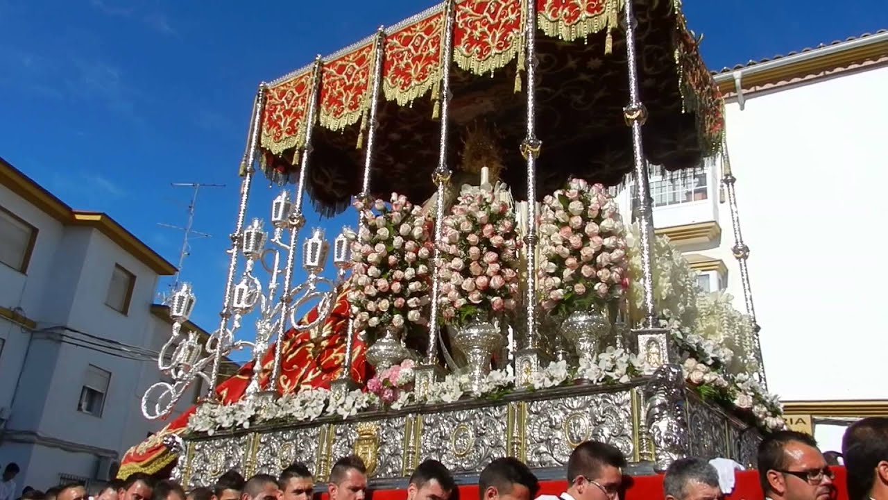 Virgen de los Dolores en la fuente Semana Santa Olvera 2014