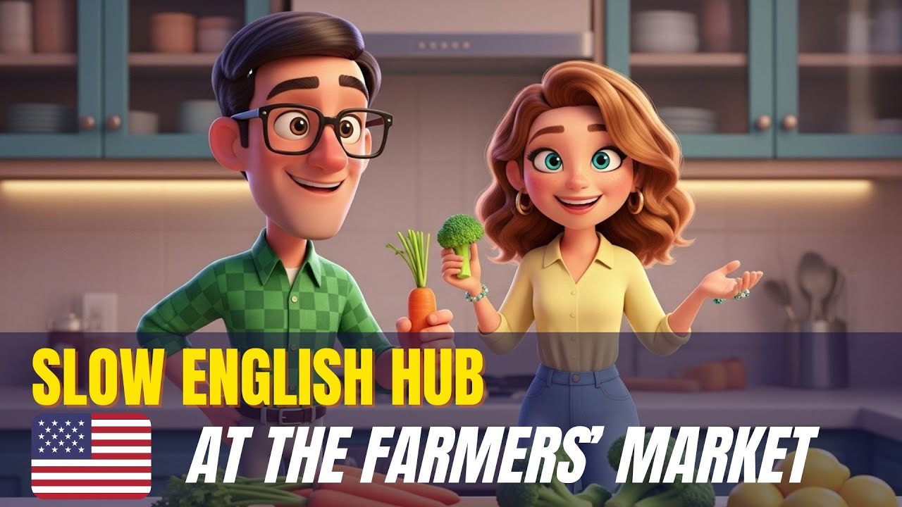 At the Farmers’ Market 🥕 | Slow English Conversation for Beginners