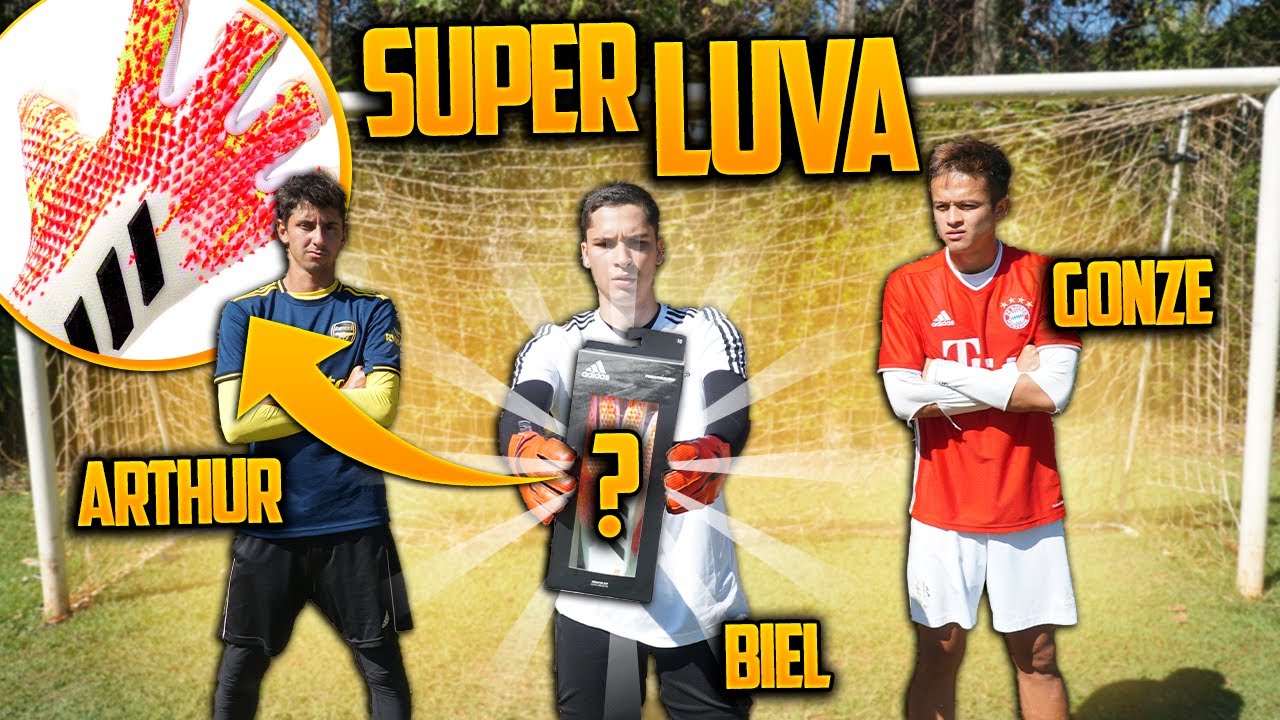 OS GOLEIROS DISPUTARAM A NOVA LUVA DA ADIDAS!! ( Biel vs vosso canal )