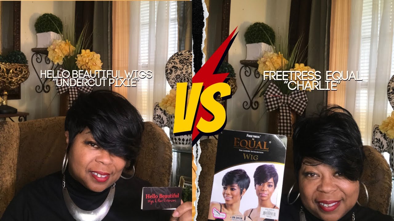 Hello Beautiful Wigs “Undercut Pixie” and Freetress Equal Wig “Charlie” review