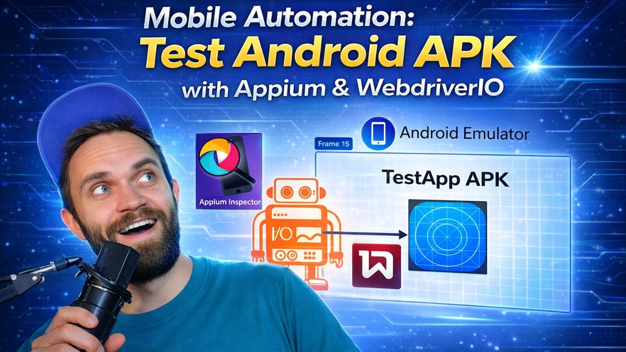 WebdriverIO + Typescript + Appium + Android Emulator local automation setup