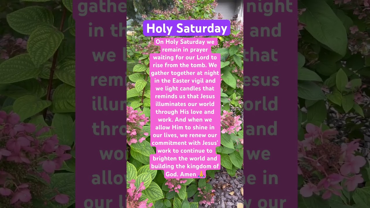 Holy Saturday, Holy Week #lent #jesus #easter