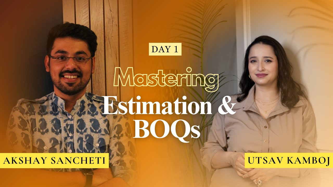 How to make Estimation & BOQs 