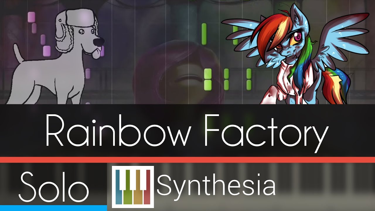 Rainbow Factory - Wooden Toaster - |SOLO PIANO TUTORIAL| -- Synthesia HD