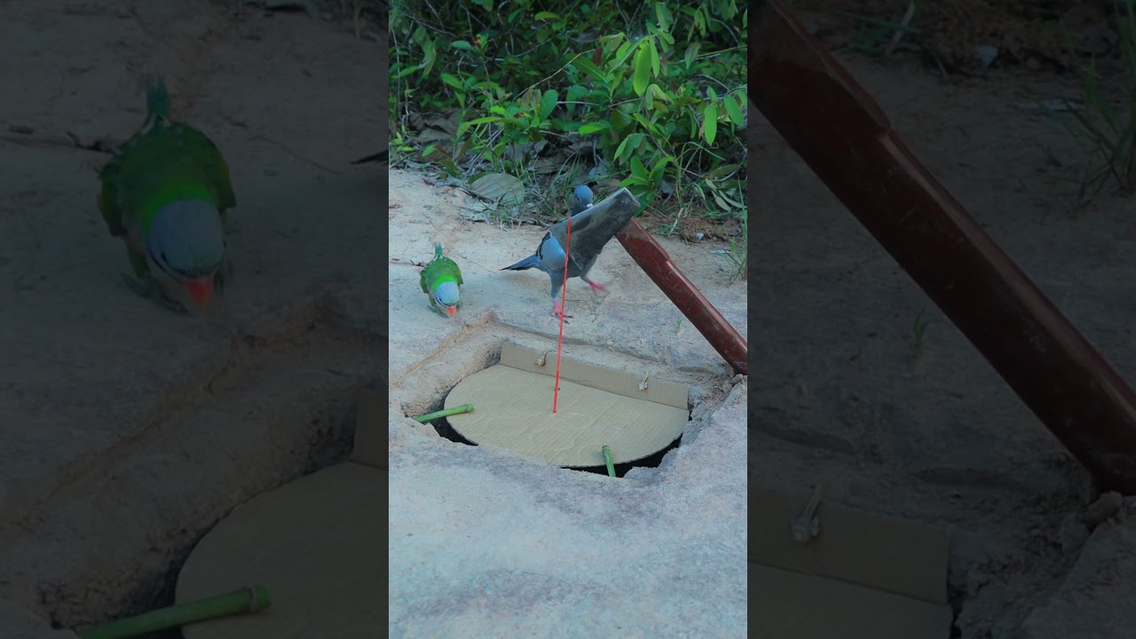amazing diy bird trap using cardboard box - Pigeon Trap Design