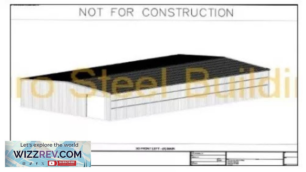 DuroBEAM Steel Rigid Frame Detail Custom Design Metal preliminary Drawings eBay Review