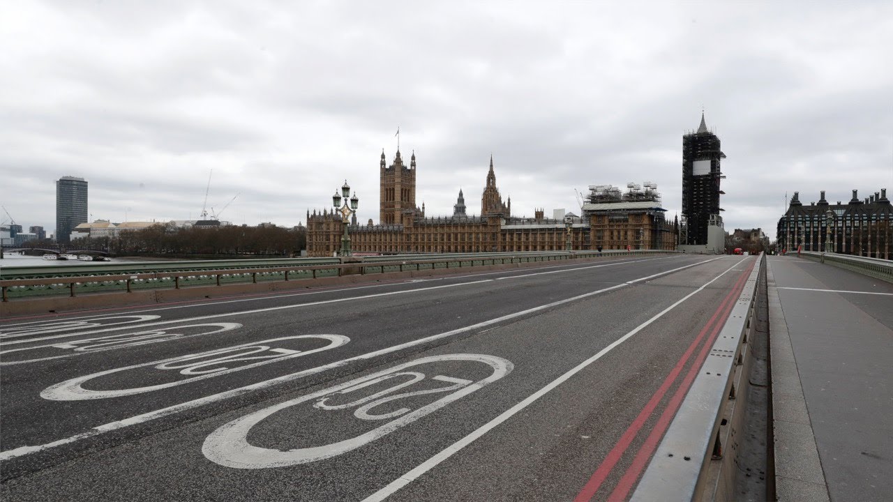 London eerily quiet amid coronavirus lockdown and Boris Johnson's hospitalization