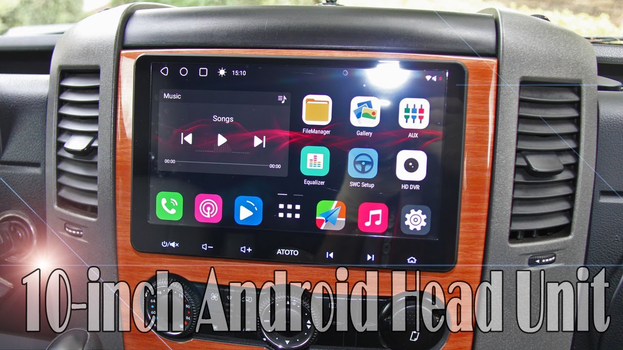 Atoto S8 Android Head Unit upgrade in a Roadtrek Agile SS (Sprinter 2500 chassis)