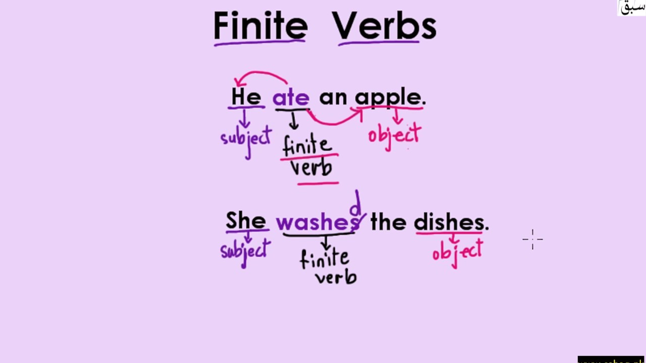 Finite Verbs (explanation with examples), English Lecture | Sabaq.pk