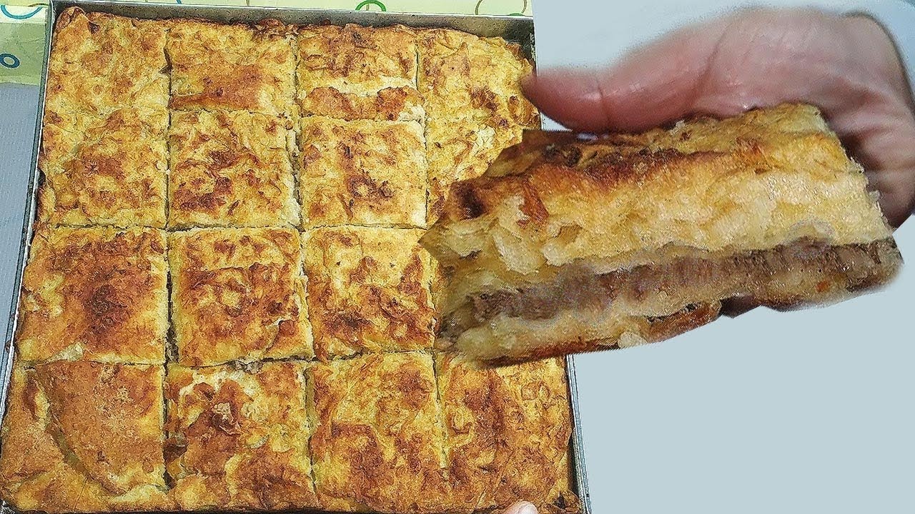 أكلة بيتي | الثلاثاء 12 مارس 2024 - صينية رقاق طري باللحمة المفرومة - بقلاوة بالكريمة