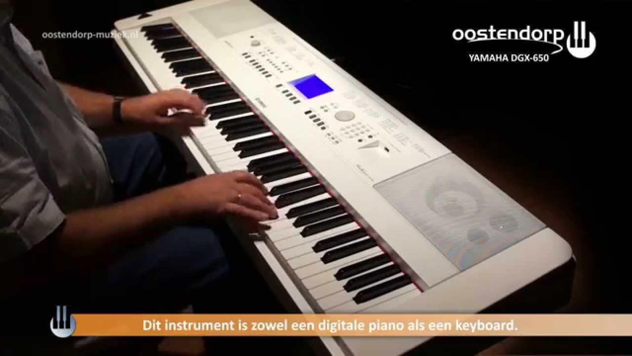 Yamaha DGX 650 digitale piano / keyboard | Sounddemo