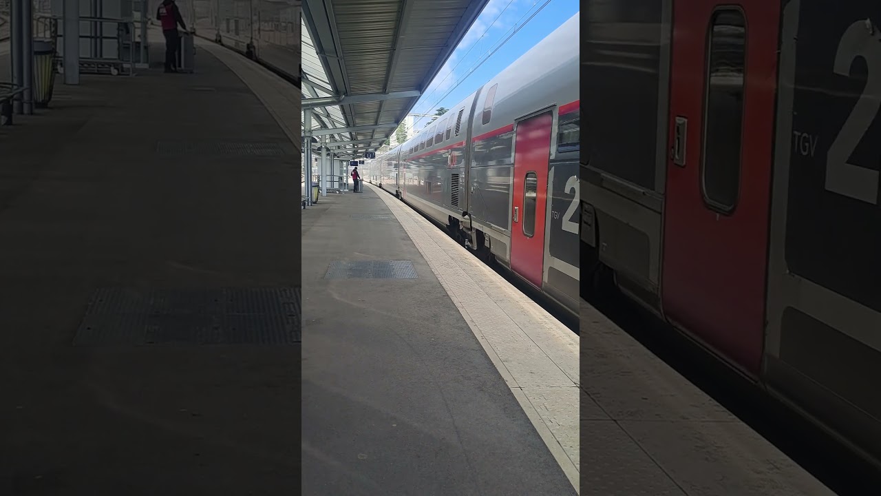 TGV inOui Duplex Dasye 717 arrive en gare de Dijon Ville.