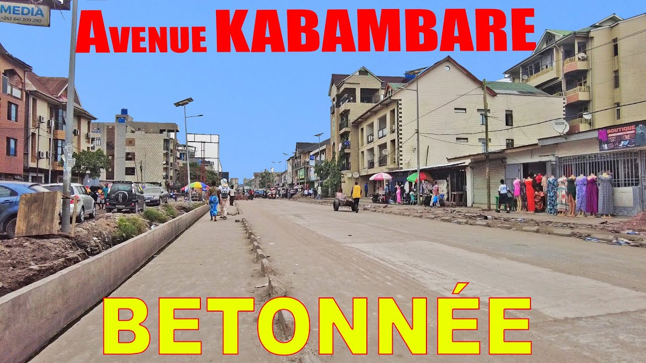 22/01/2026: Evolution BETONNAGE AV. KABAMBARE tronçon BOKASSA vers FLAMBEAU | C/ BARUMBU | Kin-Rdc