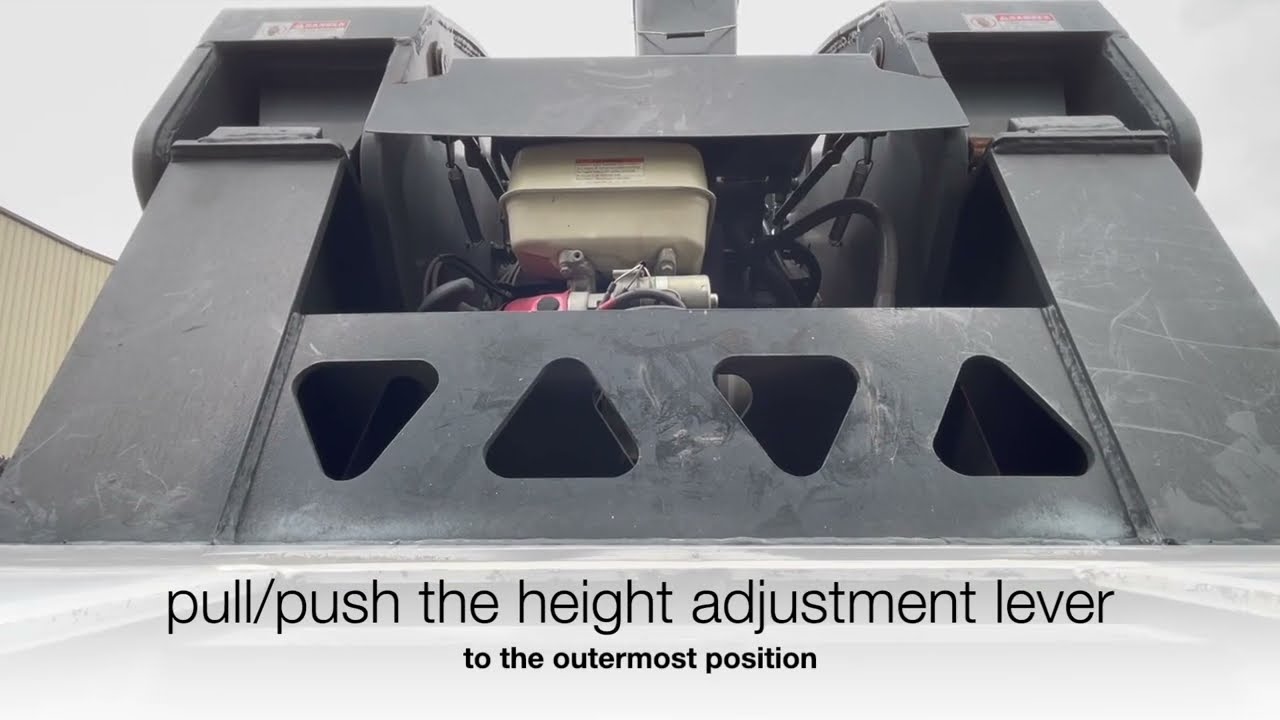 How to use a hydraulic RGN Heavy Haul lowboy trailer - Complete procedure of detaching & reattaching