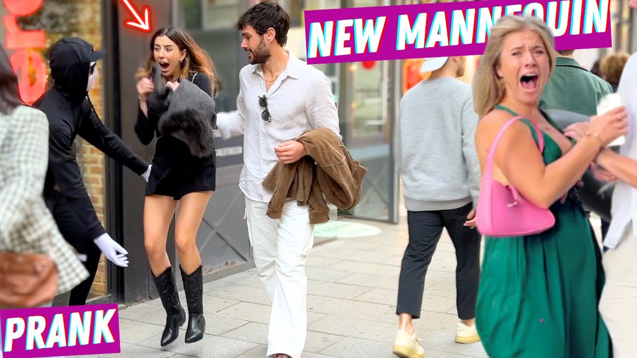 Incredible Reactions 😂💃😂 Mannequin Prank Got Crazy 😱 Beautiful Girls in Madrid, Spain.