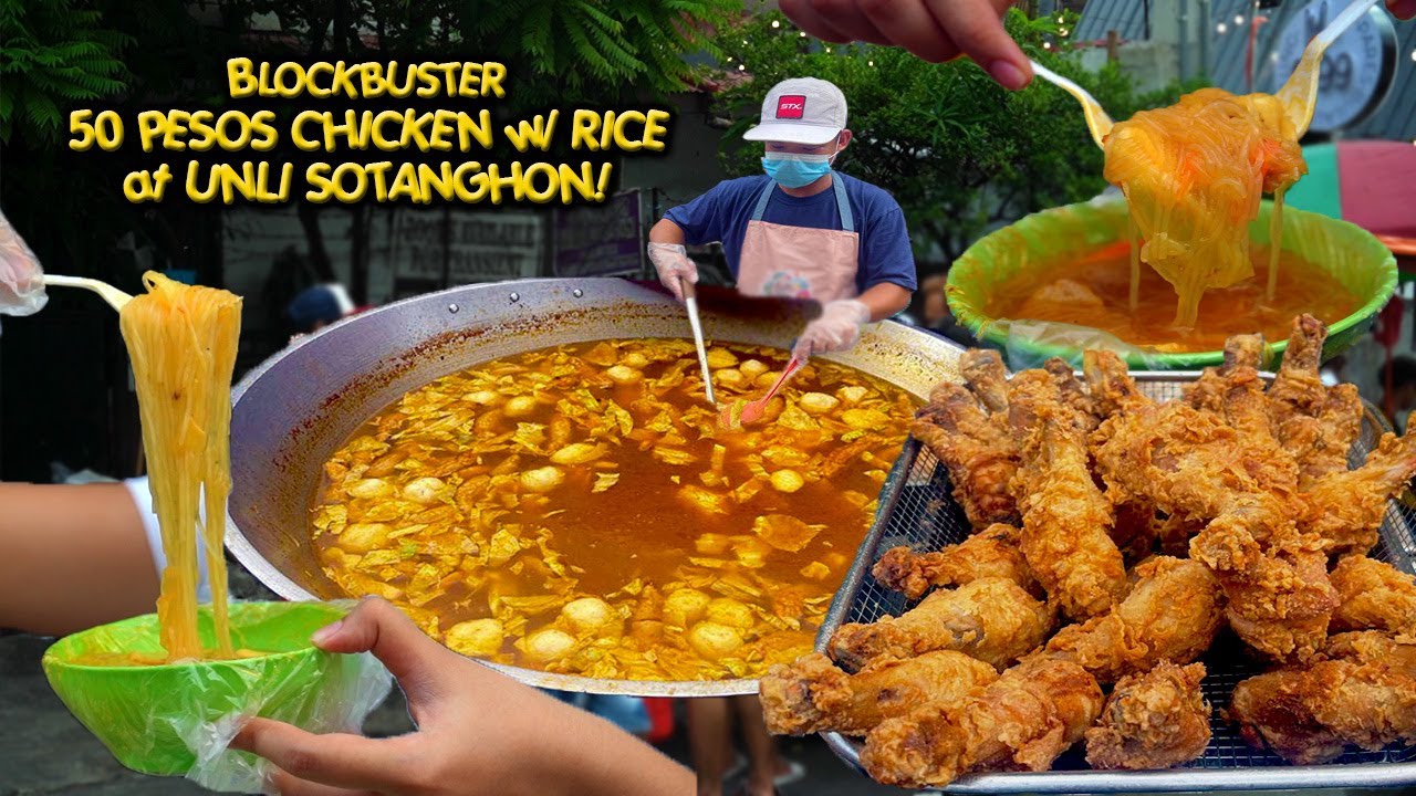50 PESOS KANTO FRIED CHICKEN WITH UNLI SOTANGHON sa MANILA | SULIT NA KAINAN | KUYA DEX (HD)