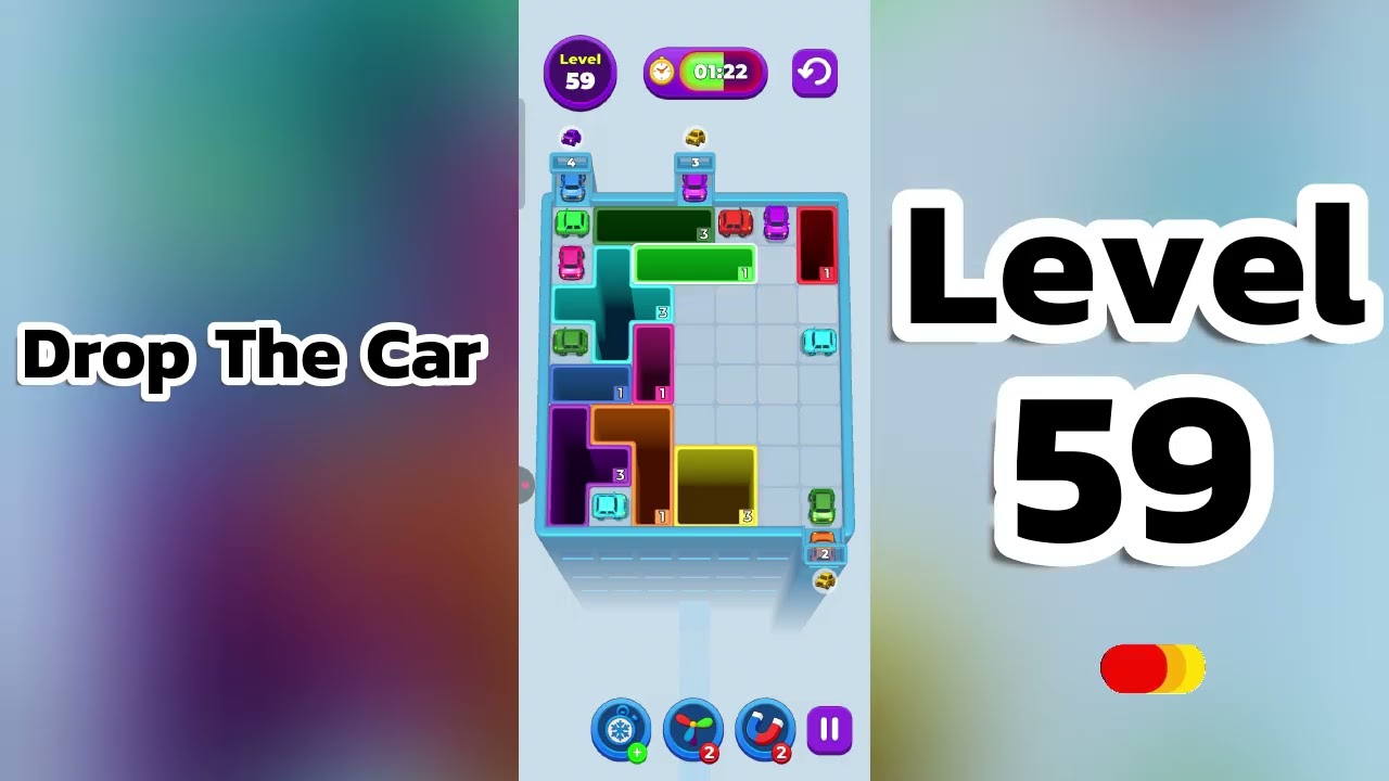🚗 Drop The Car Level 59  Walkthrough | Car Puzzle Game Solution | Go Answer