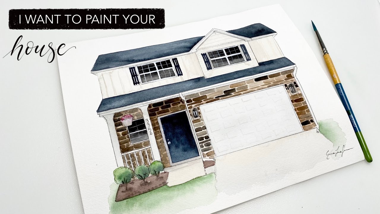 How To Paint A House Portrait