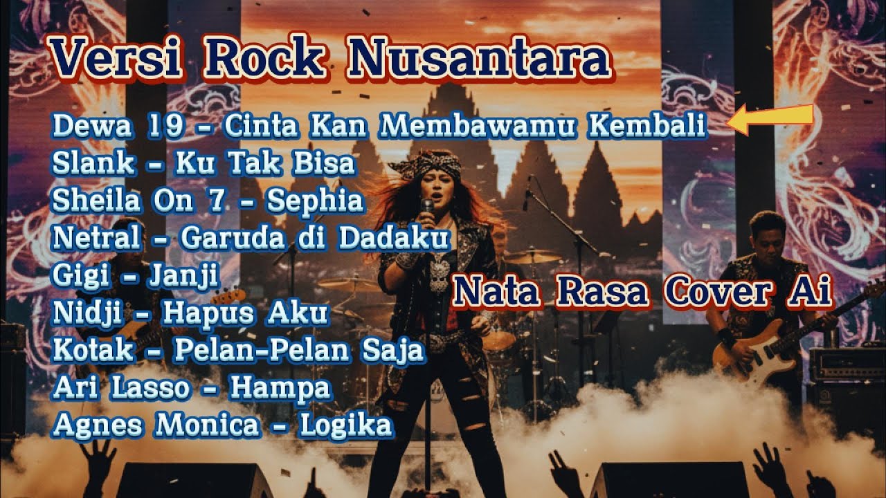 Dewa 19, Slank, Sheila On 7, Netral, Gigi, Nidji | Kumpulan Lagu Versi Rock Nusantara By NATA RASA
