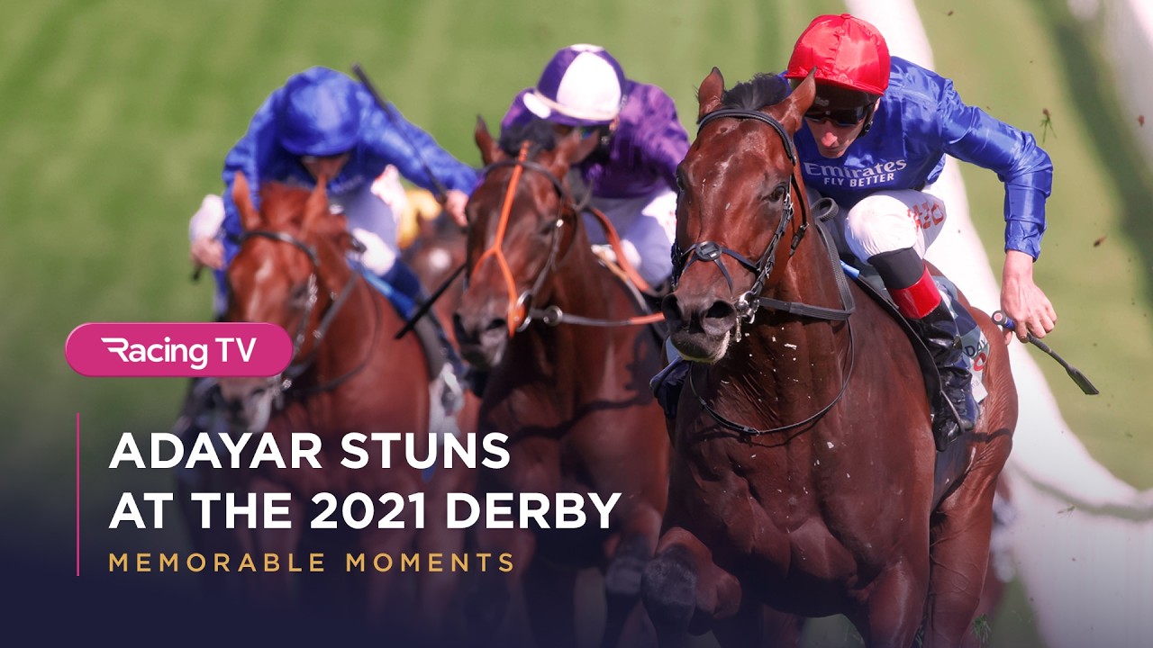 WOW! Adam Kirby claims his first Classic aboard 16-1 chance ADAYAR in the 2021 Cazoo Derby at Epsom