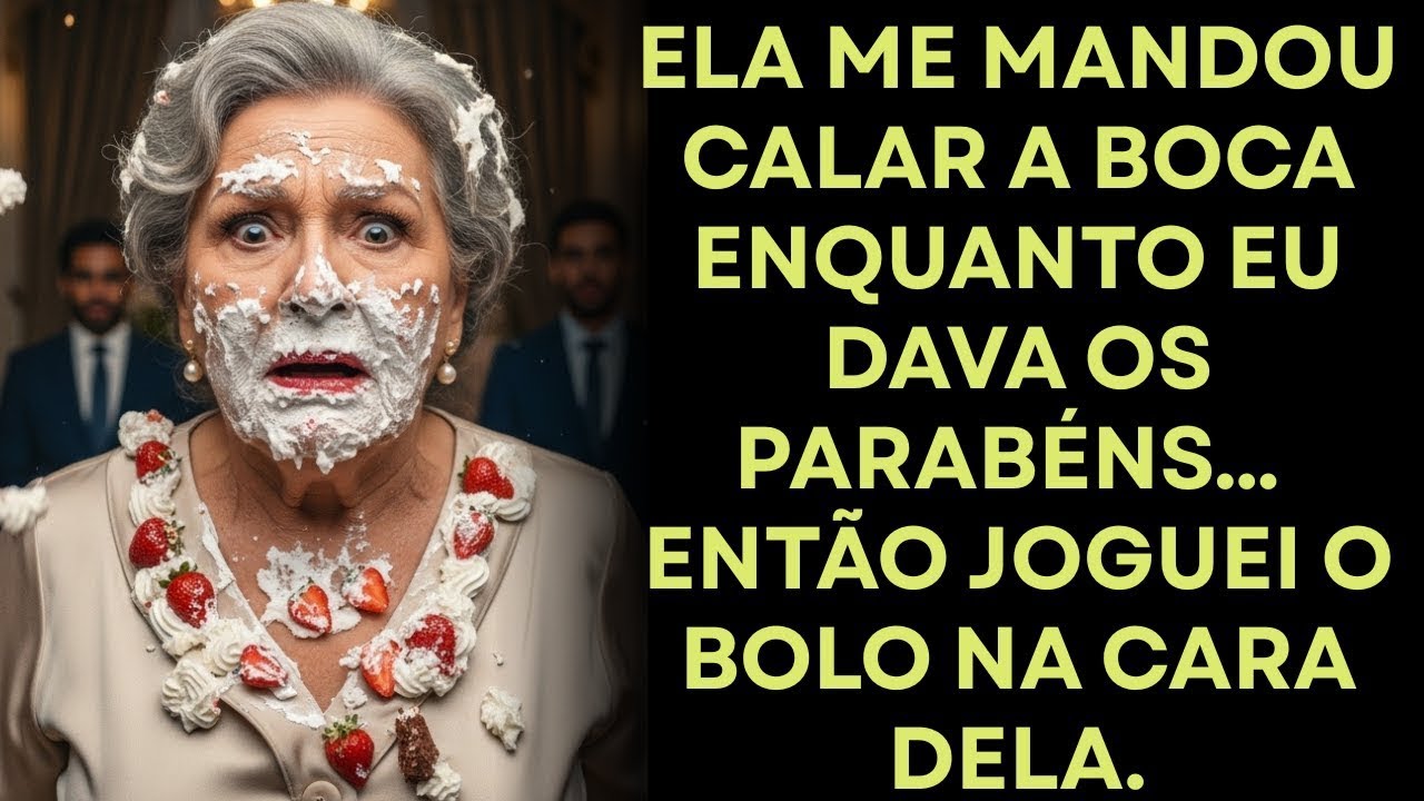 Ao Dar Os Parabéns, Minha Sogra Me Mandou Calar a Boca — Joguei O Bolo Na Cara Dela