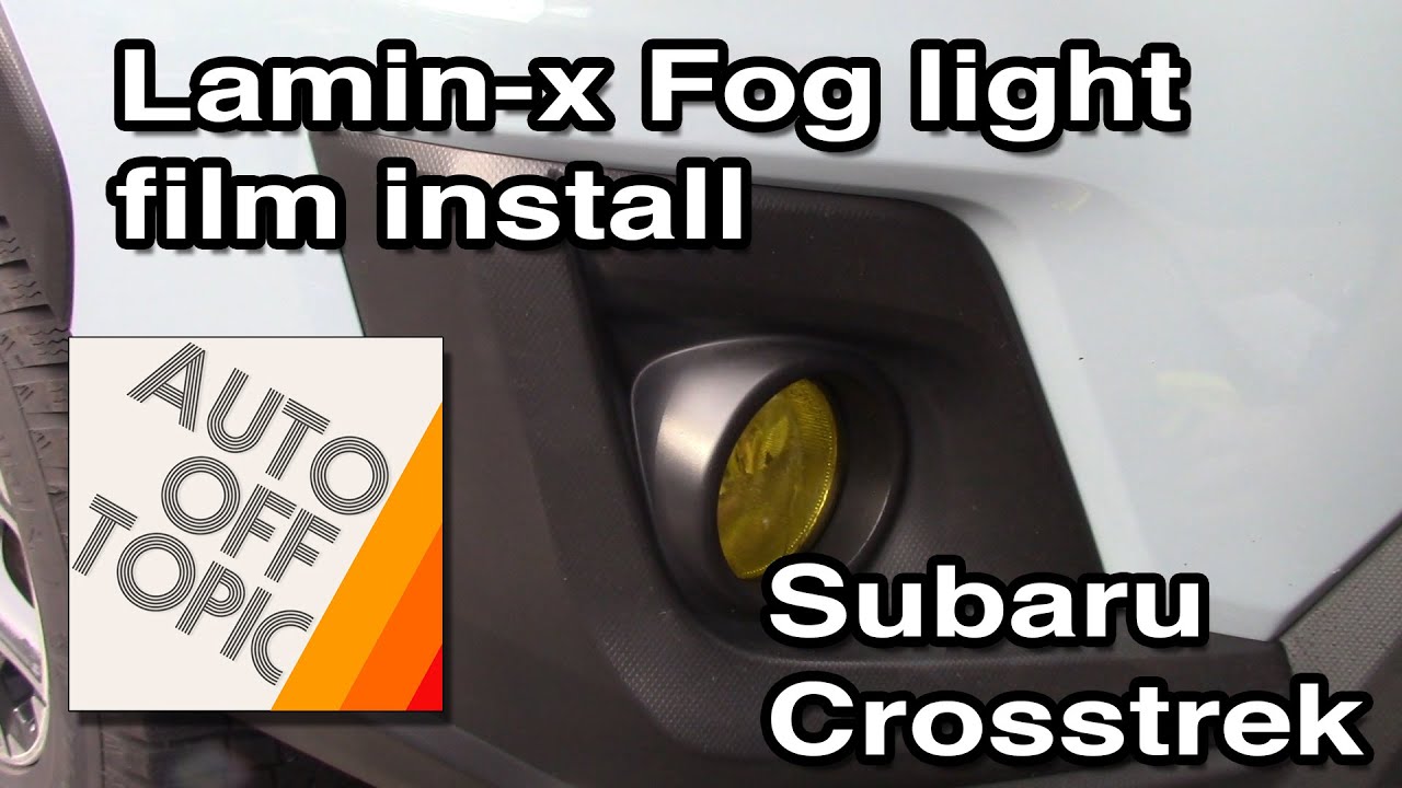 Lamin-X Fog light film install: Subaru Crosstrek