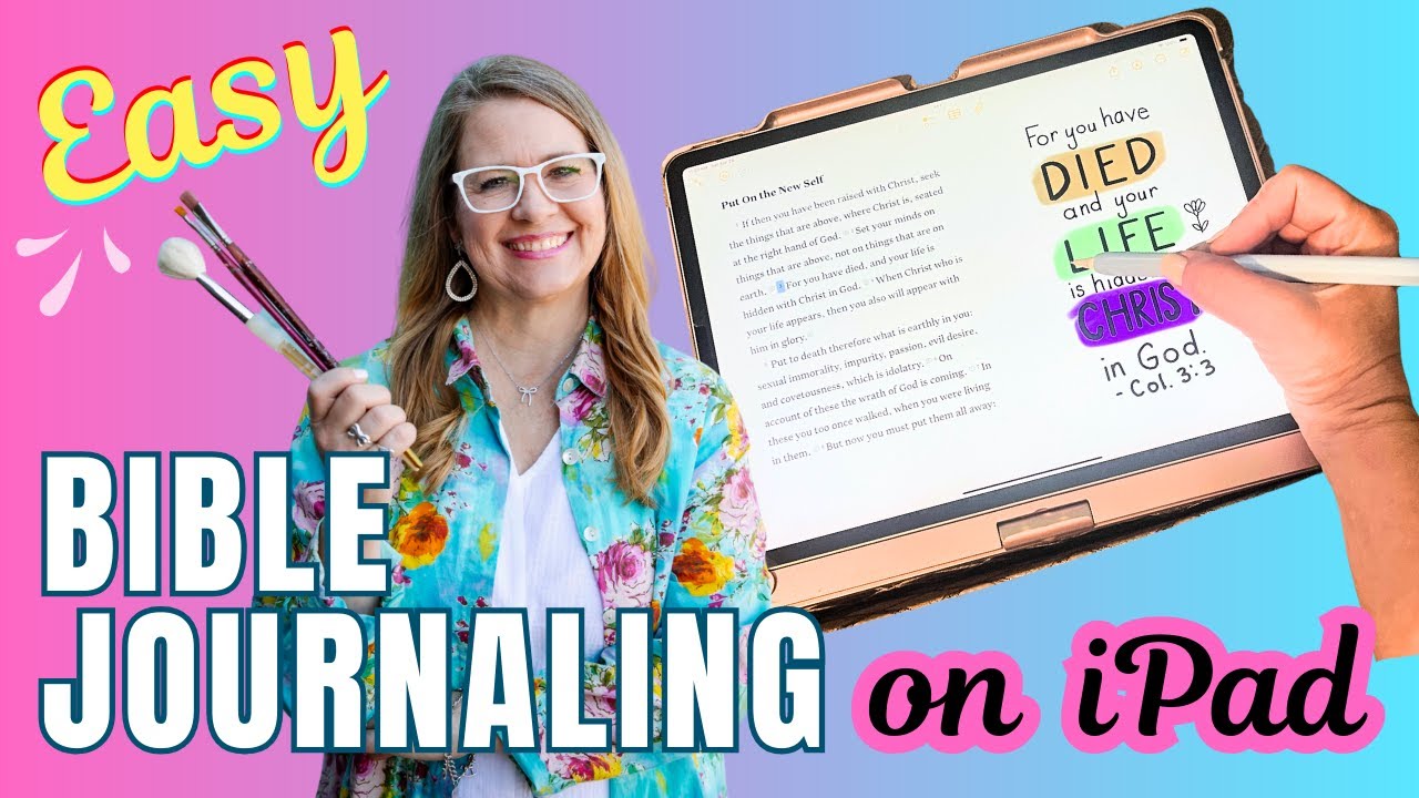 Digital Bible Journaling for Beginners: Easy Lettering Using Free Notes App on iPad