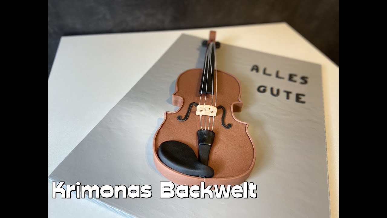Fondant Torte Geige - Violine / Violin Cake - made with love
